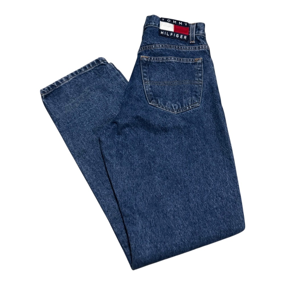 VNTG 2000s Tommy Hilfiger Dark Wash Straight Leg Jeans Women's 6 (28.25x31 7/8)